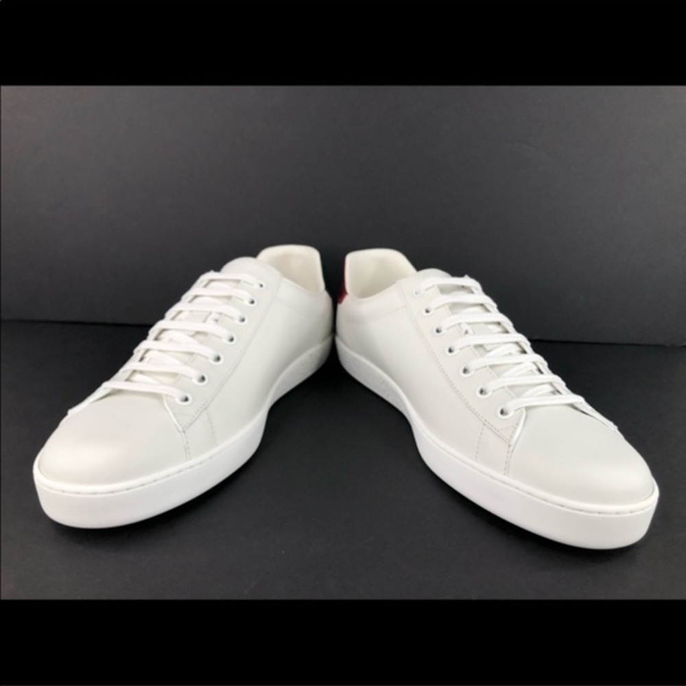 Gucci Ace Interlocking G Logo GG Leather Sneakers Size 35 - Picture 13 of 14